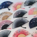 Japansk vifte med blomstermotiv 2