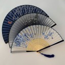 Japansk vifte med blomstermotiv 4