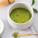 Japonská sada na matcha čaj 5 dielov Keramická sada s miskou míchadlom lyžičkou sitkom a stojanom 3