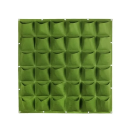 Jardinera de pared de textil 100 x 100 cm 36 bolsillos 15x15 cm Panel de flores colgante vertical Bolsillos de jardín para hierbas y verduras 4