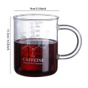 Jarra medidora de vidrio con asa 450 ml Jarra de vidrio con medidor para cocinar y hornear medición precisa de líquidos 3