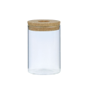 Jarrón de cristal 8 cm con tapa de corcho con agujero Diámetro 6,5 cm Decoración minimalista Estilo sencillo Para flores secas y cortadas 1