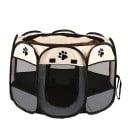 Jaula plegable de ocho lados para perros y gatos 73 x 73 x 43 cm Nido portátil para mascotas con cercado Sala de parto y suministros 4