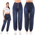 Jeans Cargo Femme 1