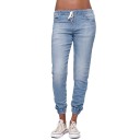 Jeans da donna con elastico in vita 5