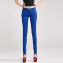Jeans da donna eleganti - Blu scuro 2