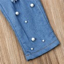 Jeans da ragazza con perle L2154 4