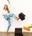 Jeans déchirés pour femmes avec des étoiles 2