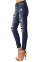 Jeans déchirés pour femmes avec doublure 1