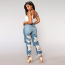 Jeans déchirés stretch pour femmes 1