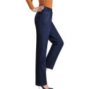 Jeans femininos com cintura elástica 2