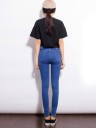 Jeans femininos modernos com rasgos J1388 4