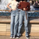 Jeans femmes taille haute A176 1