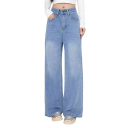 Jeans larges unis pour hommes avec poches, coupe confortable, style moderne pour un usage quotidien 2