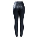 Jeans leopardati da donna in ecopelle 1