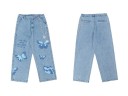 Jeans med sommerfugle 1