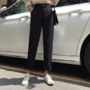 Jeans neri larghi da donna 1