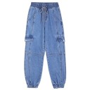 Jeans pentru femei cu elastic în talie A2001 1