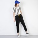 Jeans plus size pour femmes avec élastique à la taille 1