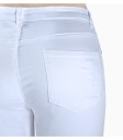 Jeans pour femmes avec des déchirures - Blancs 8