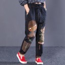 Jeans pour femmes avec un motif mignon 4