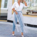Jeans skinny pour femmes avec franges 1
