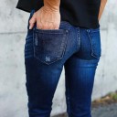 Jeans slim elásticos para senhora J1156 3