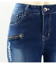 Jeans stretch pour femmes - Bleu foncé 3