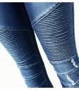 Jeans stretch pour femmes - Bleu foncé 7