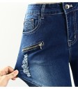 Jeans stretch pour femmes - Bleu foncé 9
