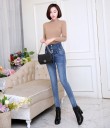 Jeans stylés pour femmes avec lacets J1162 9