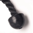 Jednoramenné lano na triceps pro kladku, single handle s karabinou a plastovou koncovkou na unilaterální cviky a izolovaný trénink 2