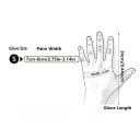 Jednorázové nitrilové rukavice 50 ks velikost S šířka dlaně 7–8 cm délka cca 24 cm světle růžové pro úklid kuchyň hygienu koupelnu 3