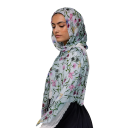 Jemně splývavý 80 x 180 cm hidžáb pro ženy Měkký lehký muslimský šál na hlavu Celoroční párty styl Šátky a hidžáby běžný střih 1