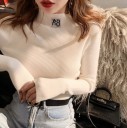 Jersey de cuello alto para mujer A2930 2