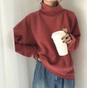 Jersey de cuello alto para mujer G378 6