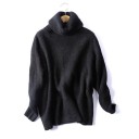 Jersey de punto de cuello alto para mujer A2931 1