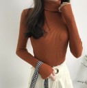 Jersey de punto de cuello alto para mujer G203 13