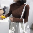 Jersey de punto de cuello alto para mujer G203 8
