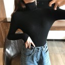 Jersey de punto de cuello alto para mujer G203 3