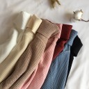 Jersey de punto de cuello alto para mujer G203 1