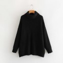 Jersey de punto de cuello alto para mujer G248 2