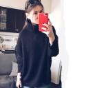 Jersey de punto de cuello alto para mujer G248 1