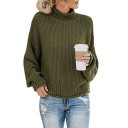 Jersey de punto de cuello alto para mujer G250 12