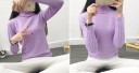 Jersey de punto de cuello alto para mujer J2858 1