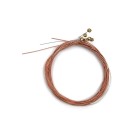 Jeu de 6 cordes Miwayer pour guitare acoustique Couleurs neutres Cordes métalliques de haute qualité pour un son net Longue durée de vie Jeu de remplacement pour guitaristes 8