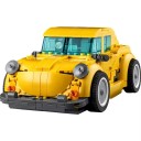 Jeu de construction voiture Transformer jaune Autorobot Jouet pour enfants 6+ Voiture robotique Cadeau idéal Modèle pliable Jeu de construction créatif 2