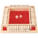 Jeu de dés pour 4 joueurs Jeu de société avec les chiffres 1–10 Jeu éducatif pour enfants Jeu de société mathématique Entraînement au calcul Divertissement familial logique 3
