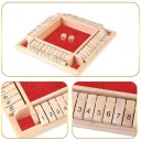 Jeu de dés pour 4 joueurs Jeu de société avec les chiffres 1–10 Jeu éducatif pour enfants Jeu de société mathématique Entraînement au calcul Divertissement familial logique 2