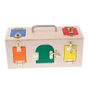 Jeu de motricité boîte avec des serrures 2